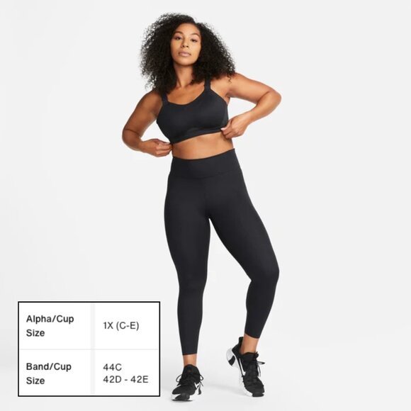 Nike Alpha 1X(C-E) Dri-FIT Women's High-Support Padded Adjustable Sports Bra - Picture 2 of 9